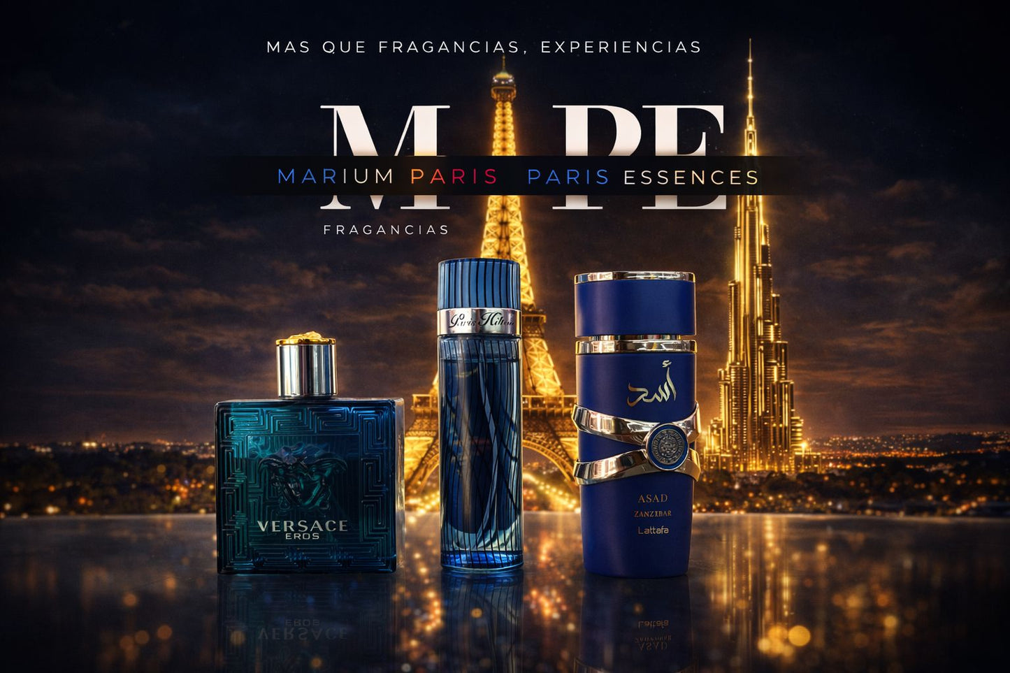 Descubre las 3 Fragancias de Lujo al Mejor Precio! Eros de Versace, Paris Hilton y Zanzíbar Lattafa.