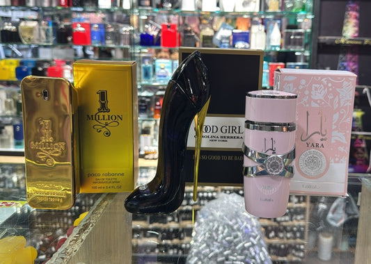 Descubre las 3 Fragancias de Lujo al Mejor Precio! Good Girl, Yara y One Million.